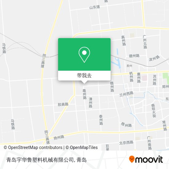 青岛宇华鲁塑料机械有限公司地图