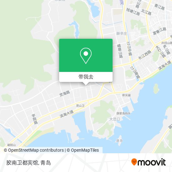 胶南卫都宾馆地图