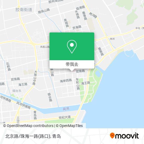 北京路/珠海一路(路口)地图