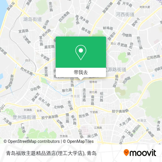 青岛福致主题精品酒店(理工大学店)地图
