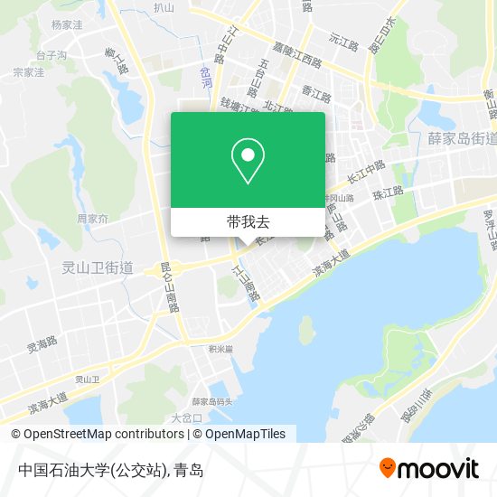 中国石油大学(公交站)地图