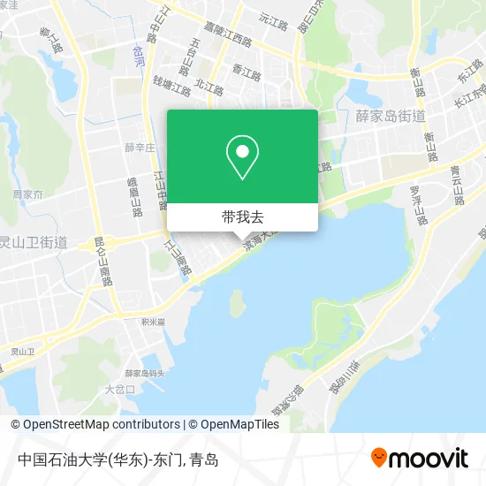 中国石油大学(华东)-东门地图