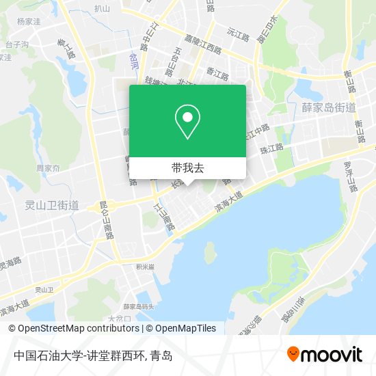 中国石油大学-讲堂群西环地图