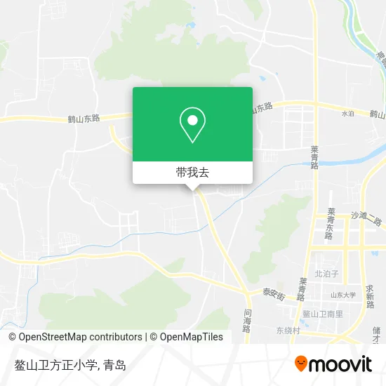 鳌山卫方正小学地图