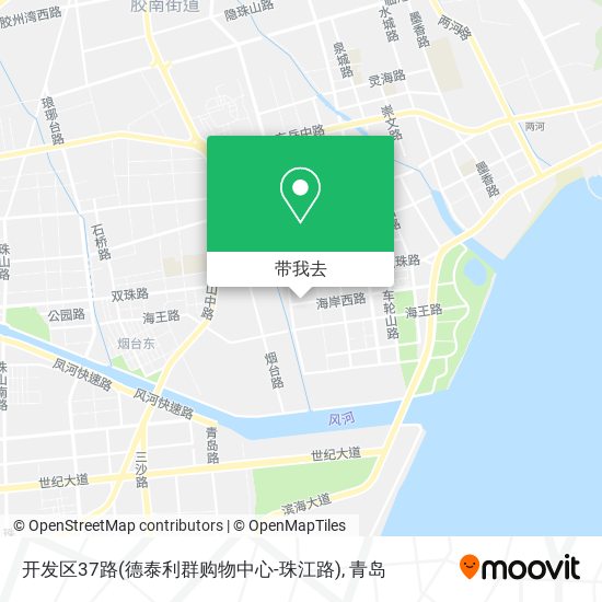 开发区37路(德泰利群购物中心-珠江路)地图