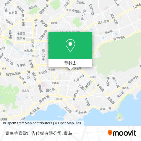 青岛荣喜堂广告传媒有限公司地图