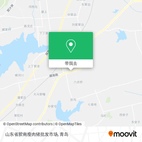 山东省胶南瘦肉猪批发市场地图