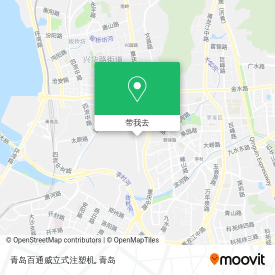 青岛百通威立式注塑机地图