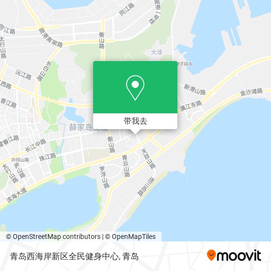 青岛西海岸新区全民健身中心地图