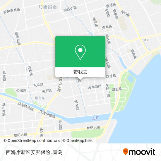 西海岸新区安邦保险地图