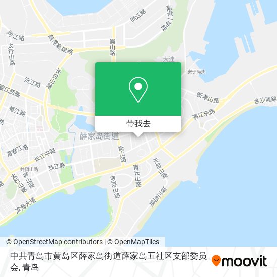 中共青岛市黄岛区薛家岛街道薛家岛五社区支部委员会地图