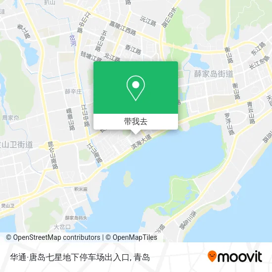 华通·唐岛七星地下停车场出入口地图
