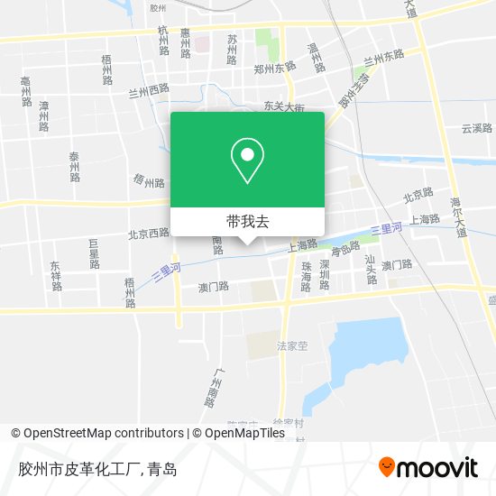 胶州市皮革化工厂地图