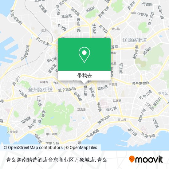 青岛迦南精选酒店台东商业区万象城店地图