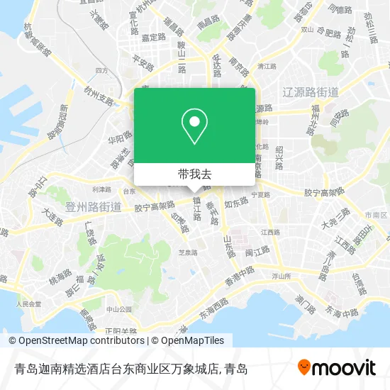 青岛迦南精选酒店台东商业区万象城店地图
