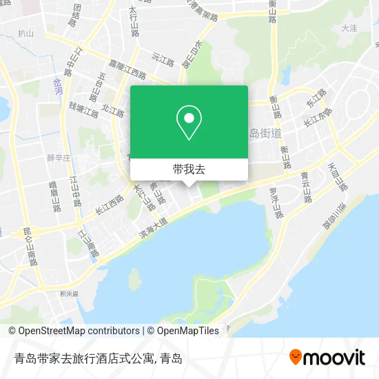 青岛带家去旅行酒店式公寓地图