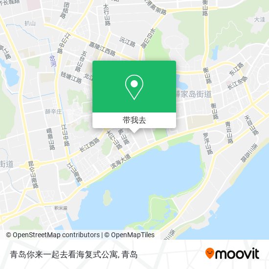 青岛你来一起去看海复式公寓地图