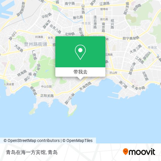 青岛在海一方宾馆地图