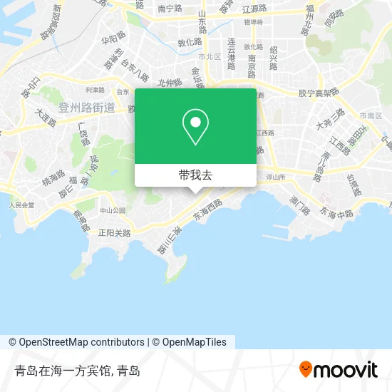 青岛在海一方宾馆地图