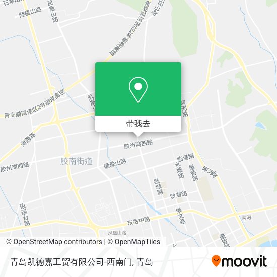 青岛凯德嘉工贸有限公司-西南门地图
