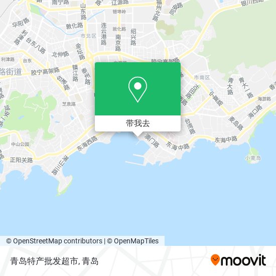 青岛特产批发超市地图