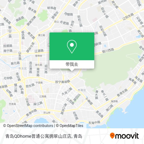 青岛QDhome普通公寓拥翠山庄店地图