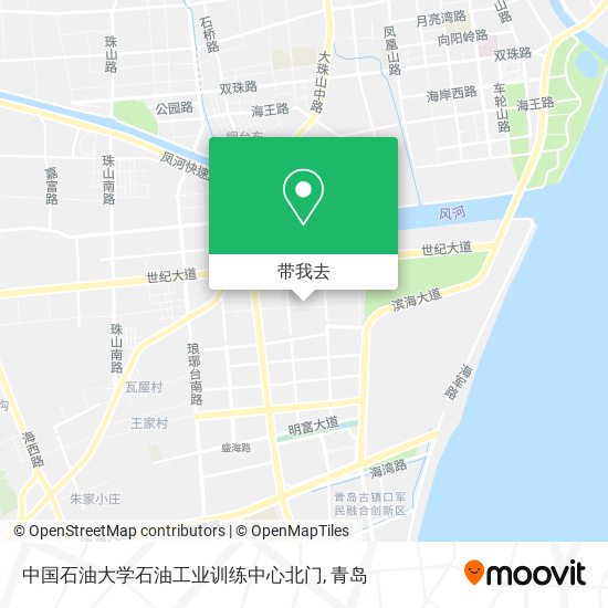 中国石油大学石油工业训练中心北门地图