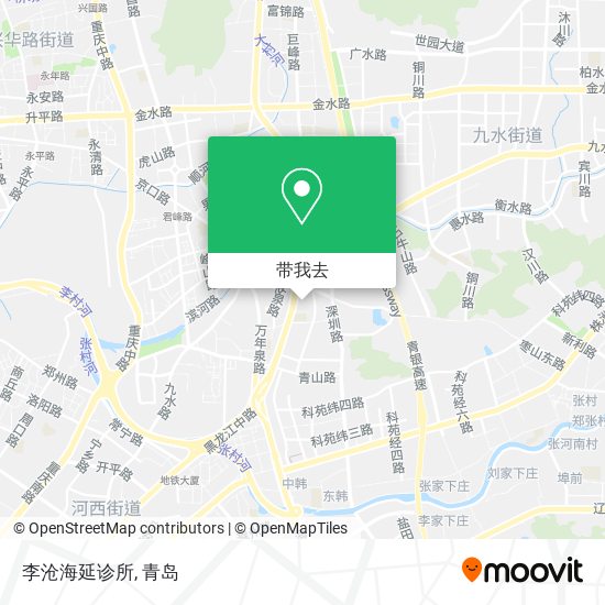 李沧海延诊所地图