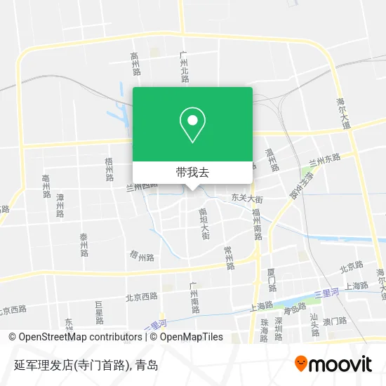 延军理发店(寺门首路)地图