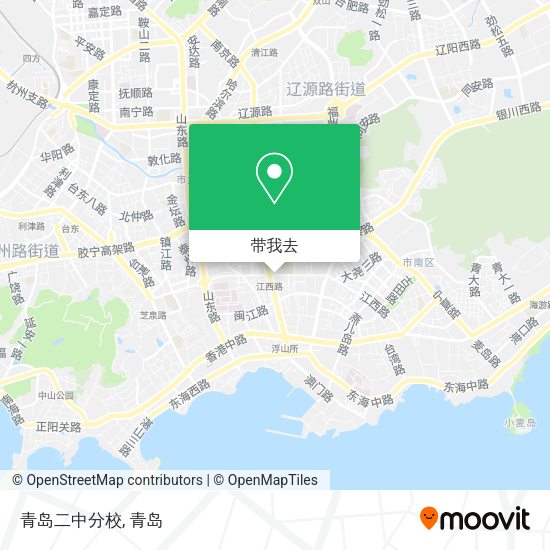 青岛二中分校地图