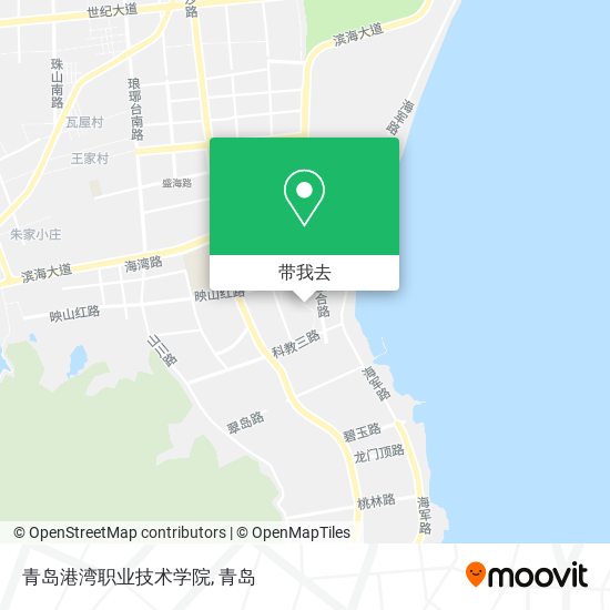 青岛港湾职业技术学院地图
