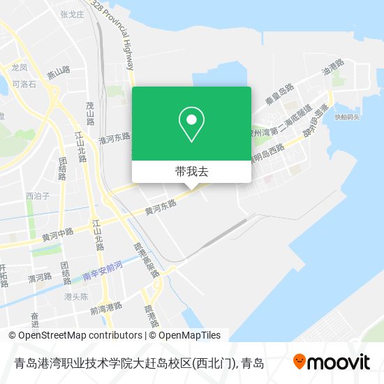 青岛港湾职业技术学院大赶岛校区(西北门)地图