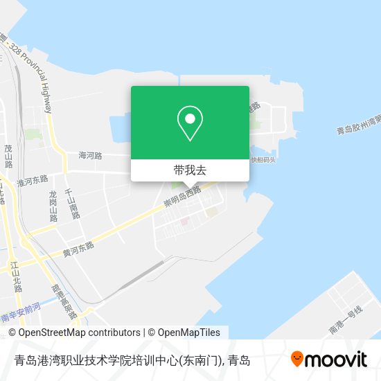 青岛港湾职业技术学院培训中心(东南门)地图
