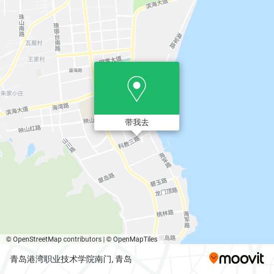 青岛港湾职业技术学院南门地图