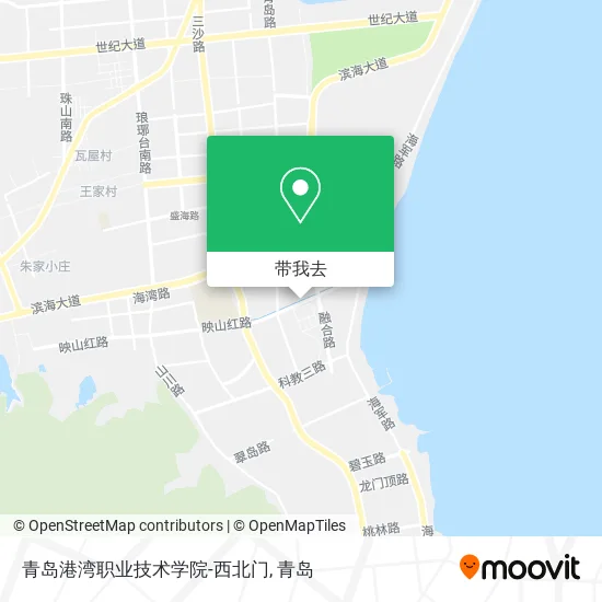 青岛港湾职业技术学院-西北门地图