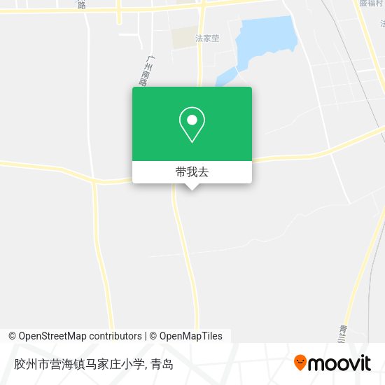胶州市营海镇马家庄小学地图