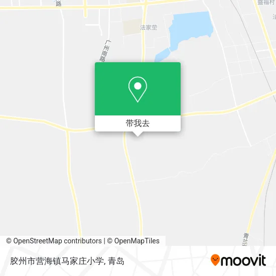 胶州市营海镇马家庄小学地图