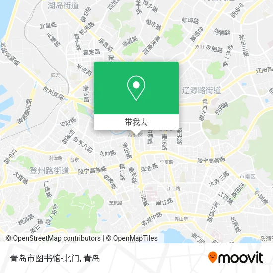 青岛市图书馆-北门地图
