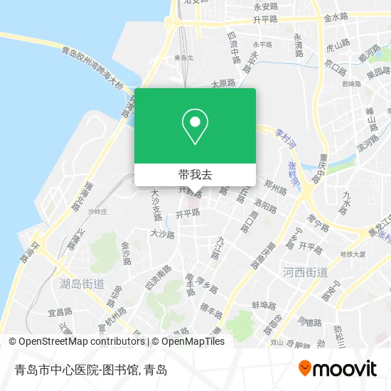青岛市中心医院-图书馆地图