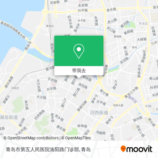 青岛市第五人民医院洛阳路门诊部地图
