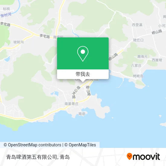 青岛啤酒第五有限公司地图