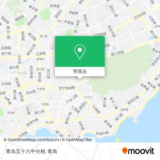 青岛五十八中分校地图