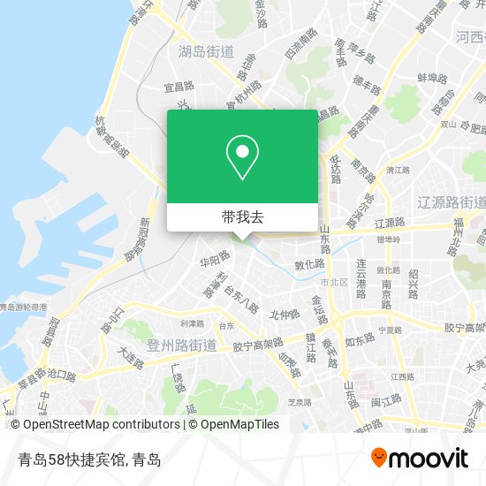 青岛58快捷宾馆地图