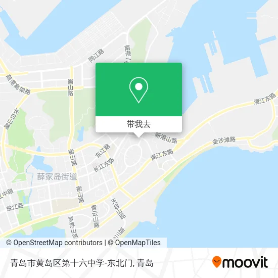 青岛市黄岛区第十六中学-东北门地图