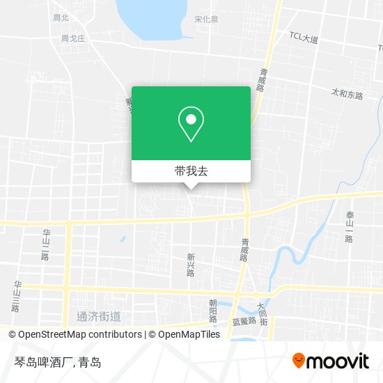 琴岛啤酒厂地图