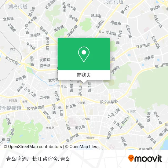 青岛啤酒厂长江路宿舍地图