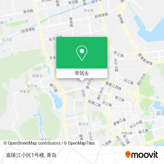 嘉陵江小区1号楼地图