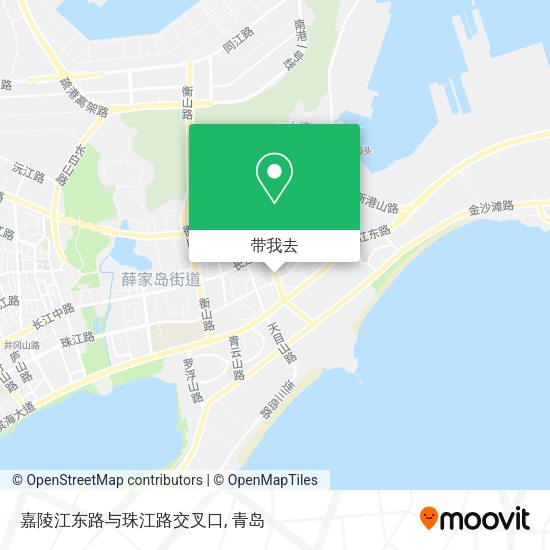 嘉陵江东路与珠江路交叉口地图