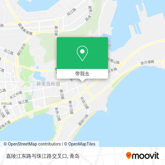 嘉陵江东路与珠江路交叉口地图