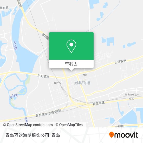 青岛万达海梦服饰公司地图